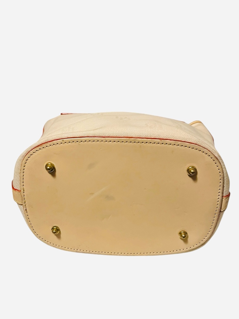 Dooney & Bourke Beige Canvas Tote Bag with Buckle Strap - Picture 4 of 4